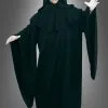 DELUXE Schwarze Robe XXL Mit Kapuze