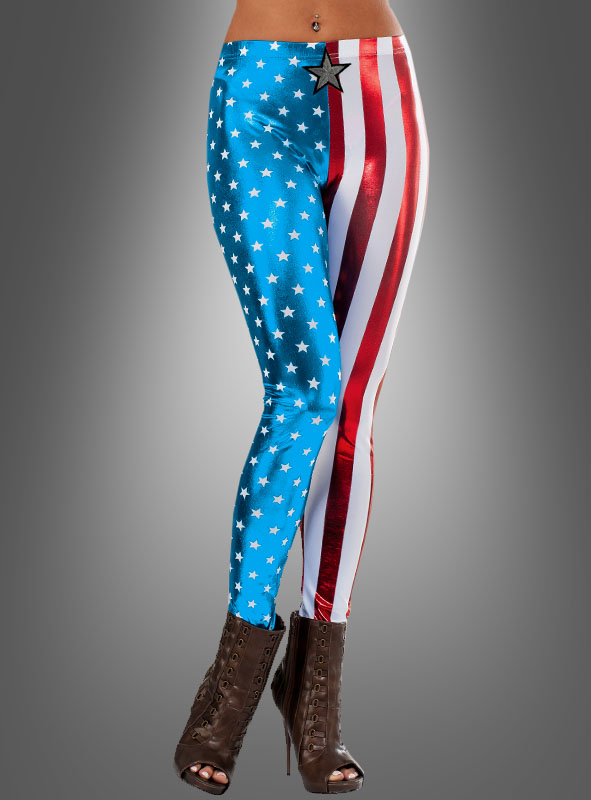 Captain America Leggings Für Damen 1 Captain America Leggings Für Damen