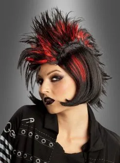 80er Jahre Punk Rockerin Perücke
