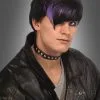 Gothic Perücke Für Männer Schwarz Lila