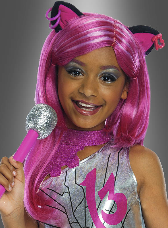 Catty Noir Perücke Pink Monster High 1 Catty Noir Perücke Pink Monster High
