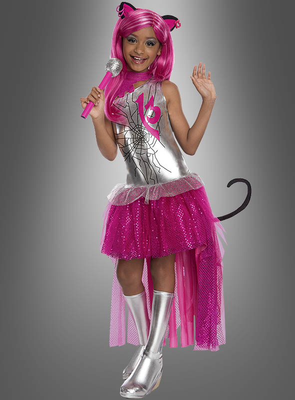Catty Noir Monster High Kostüm Silber-pink 1 Catty Noir Monster High Kostüm Silber-pink