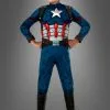 Captain America Kostüm Kinder Muskelkostüm Deluxe