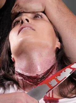 Gurgelschnitt Latex Halswunde
