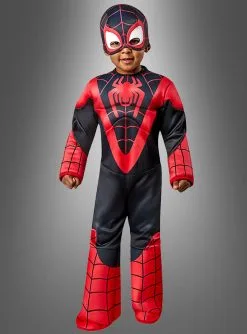 Spiderman Kostüm Schwarz-rot Kinder