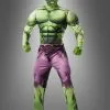 Hulk Kostüm Mit Perücke Erwachsene