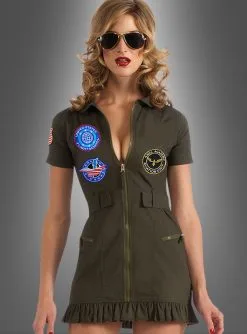 Top Gun Kleid Und Brille
