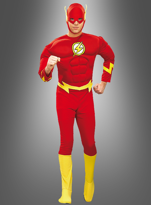 Flash Deluxe Muskelkostüm Für Erwachsene 1 Flash Deluxe Muskelkostüm Für Erwachsene