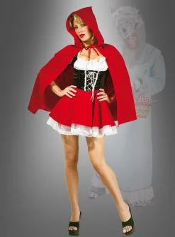 Deluxe Sexy Rotkäppchen Märchen Kostüm