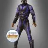 Deluxe Black Panther Kostüm Blau Für Kinder