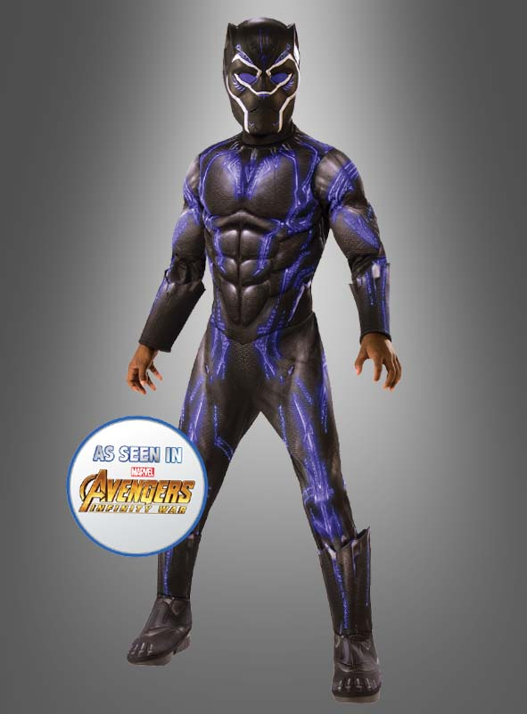 Deluxe Black Panther Kostüm Blau Für Kinder 1 Deluxe Black Panther Kostüm Blau Für Kinder