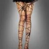 Deluxe Spinnen Strumpfhose Schwarz
