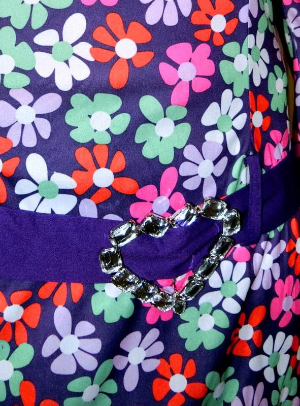 Gogo Disco Blumenkleid 60er Jahre 2 Gogo Disco Blumenkleid 60er Jahre – Bild 2