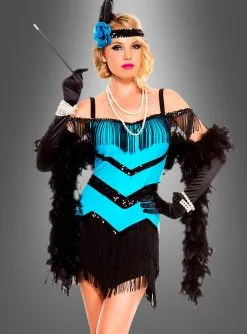 Flapperkleid Mit Zubehör