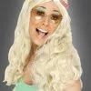 Flower Power Perücke Blond