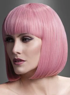 Bobfrisur Elise Deluxe Perücke Rosa