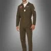 Top Gun Kostüm Pilot Mit Namenschild