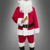 Weihnachtsmann Kostüm Rot 6-teilig