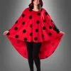 Marienkäfer Poncho Aus Plüsch XS-XXXL