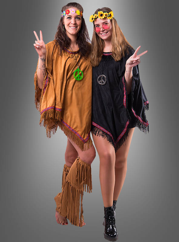 Wandelbarer Poncho Mit Fransen Hippie Indianer 1 Wandelbarer Poncho Mit Fransen Hippie Indianer