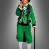 Irischer Kobold Kostüm Leprechaun Grün