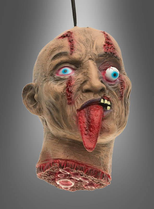 Halloween Deko Horror Kopf Mit Zunge 1 Halloween Deko Horror Kopf Mit Zunge