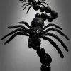 Schwarze Spinnen Girlande 160cm