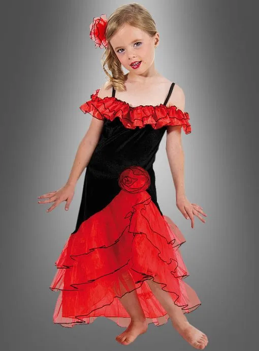 Spanierin Kostüm Für Kinder Carmen -Halloween-Cosplay Verkaufsgeschäft 16 c4028 spanierin kostuem kinderkostuem flamenco