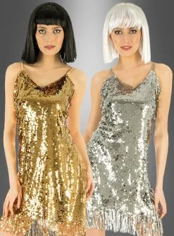 Disco Kleid Gold Oder Silber