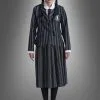 Wednesday Damen Schuluniform Schwarz Grau