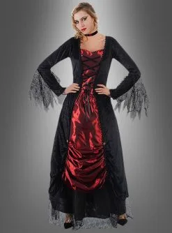 Vampirin Selina Kleid Mit Spitze