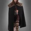 Deluxe Wikinger Umhang Mit Fellkragen