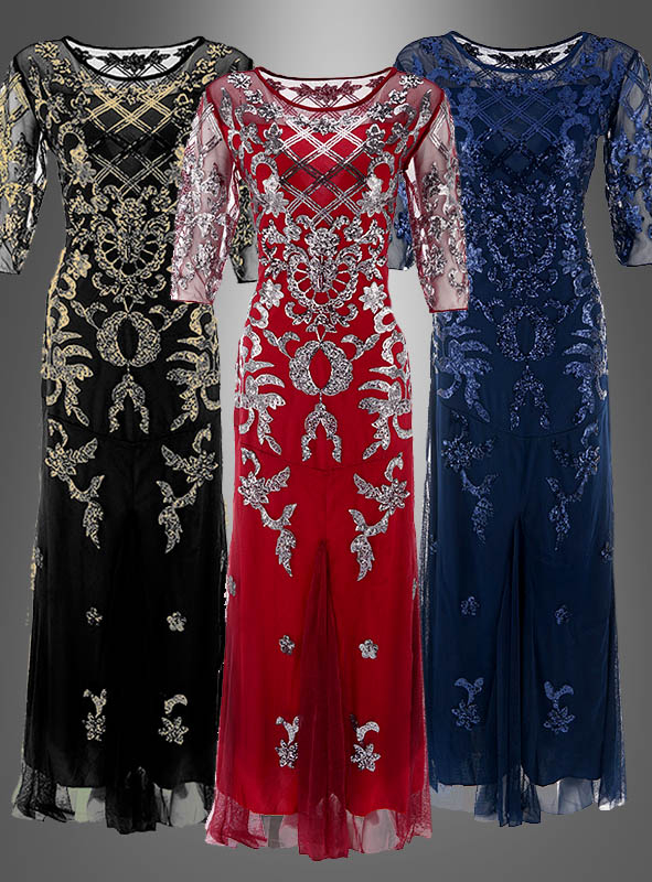 Langes Abendkleid 20er Jahre Mira 1 Langes Abendkleid 20er Jahre Mira