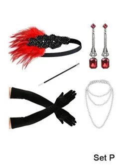 20er Jahre Zubehör Set 5-teilig Silber -Halloween-Cosplay Verkaufsgeschäft 172 979 x pic5