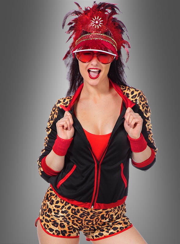 80er Damen Hot Pants Kostüm Leo Style 1 80er Damen Hot Pants Kostüm Leo Style
