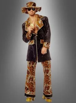 Cooles Pimp Outfit Leopardenmuster