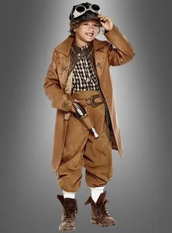 Steampunk Junge Deluxe Kostüm
