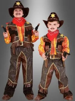 Deluxe Cowboy Kostüm Für Kinder Mit Zubehör