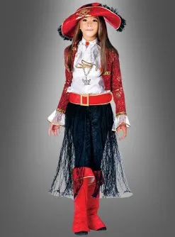 Edles Freibeuter Kostüm Mädchen