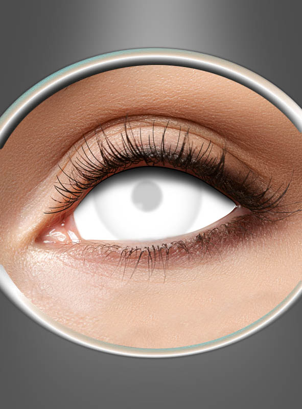 40 % Mini Sclera Blind White Kontaktlinsen Weiß 1 40 % Mini Sclera Blind White Kontaktlinsen Weiß