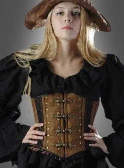 Antiklook Korsage Braun Steampunk