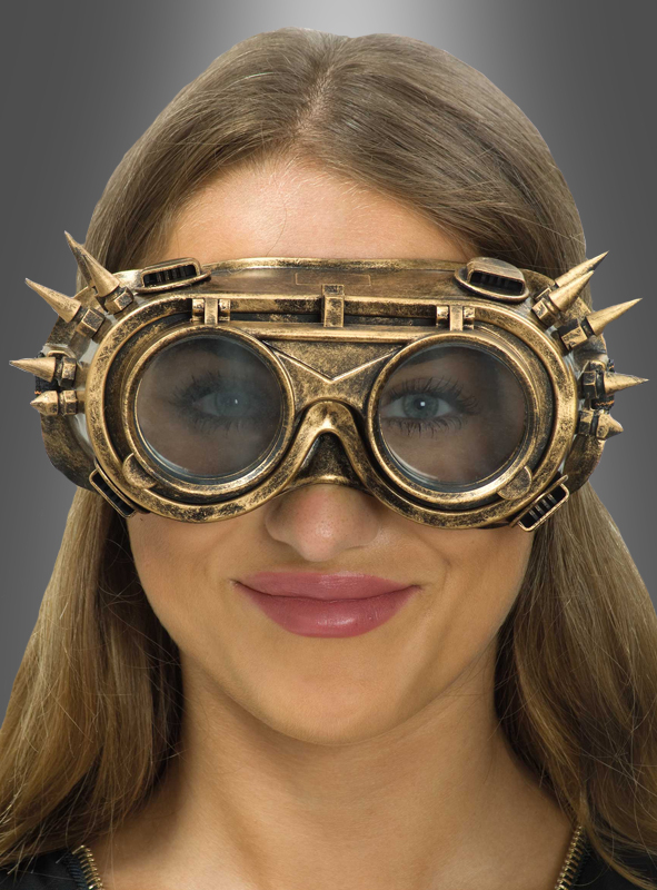 Schweißerbrille Steampunk Mit Spikes 1 Schweißerbrille Steampunk Mit Spikes