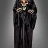 Buckeliger Reaper Skelett Figur Animatronics 160cm