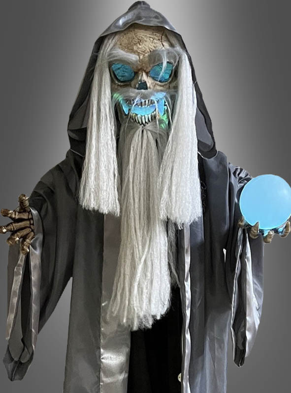 Animatronic Zauberer Figur Mit Kugel 170cm 2 Animatronic Zauberer Figur Mit Kugel 170cm – Bild 2