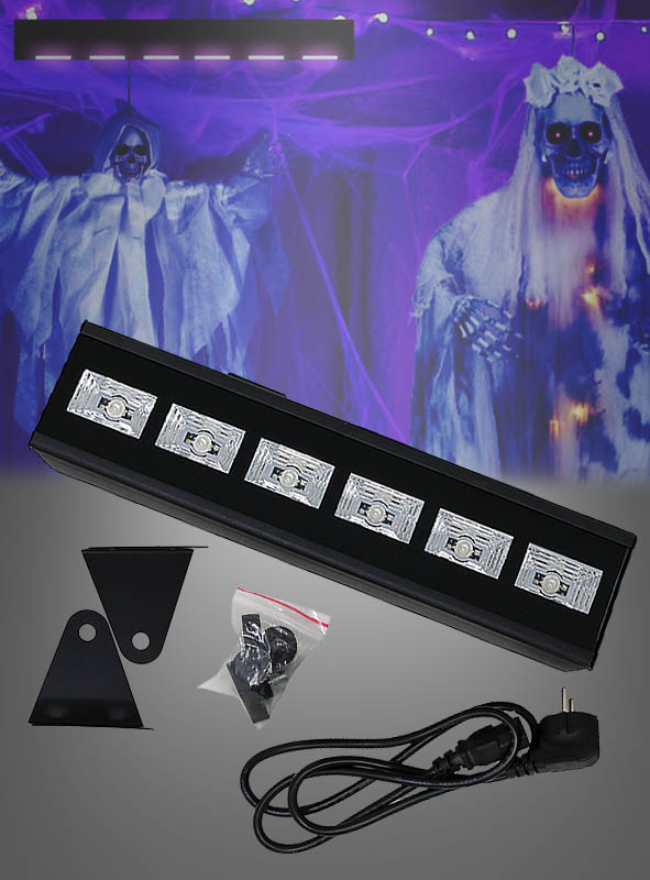 UV Schwarzlicht Lampen Leiste Mit 6 LEDs 1 UV Schwarzlicht Lampen Leiste Mit 6 LEDs