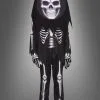 Skelett Kostüm Mit Großem Totenkopf Für Kinder
