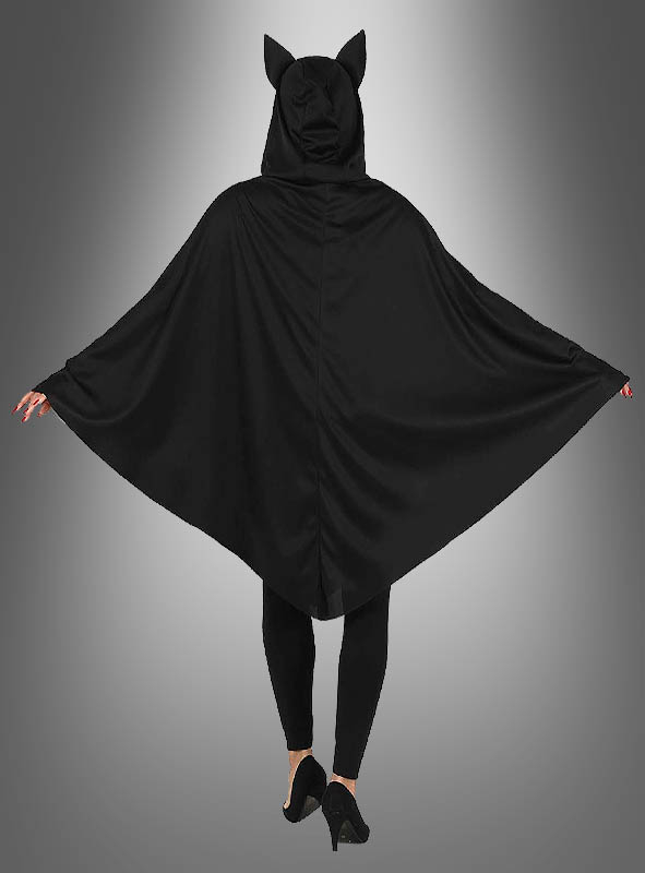 Poncho Schwarze Katze Mit Kapuze 2 Poncho Schwarze Katze Mit Kapuze – Bild 2