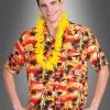 Hawaii Hemd Sonnenuntergang Rot