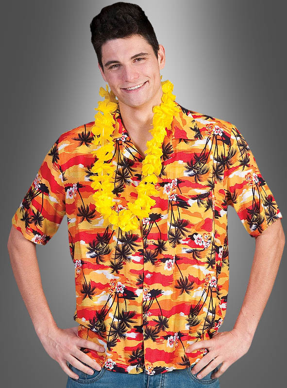 Hawaii Hemd Sonnenuntergang Rot 1 Hawaii Hemd Sonnenuntergang Rot