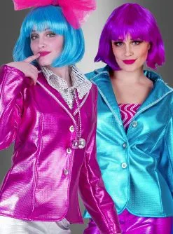 Glanz Jacke Damen Im Disco Style